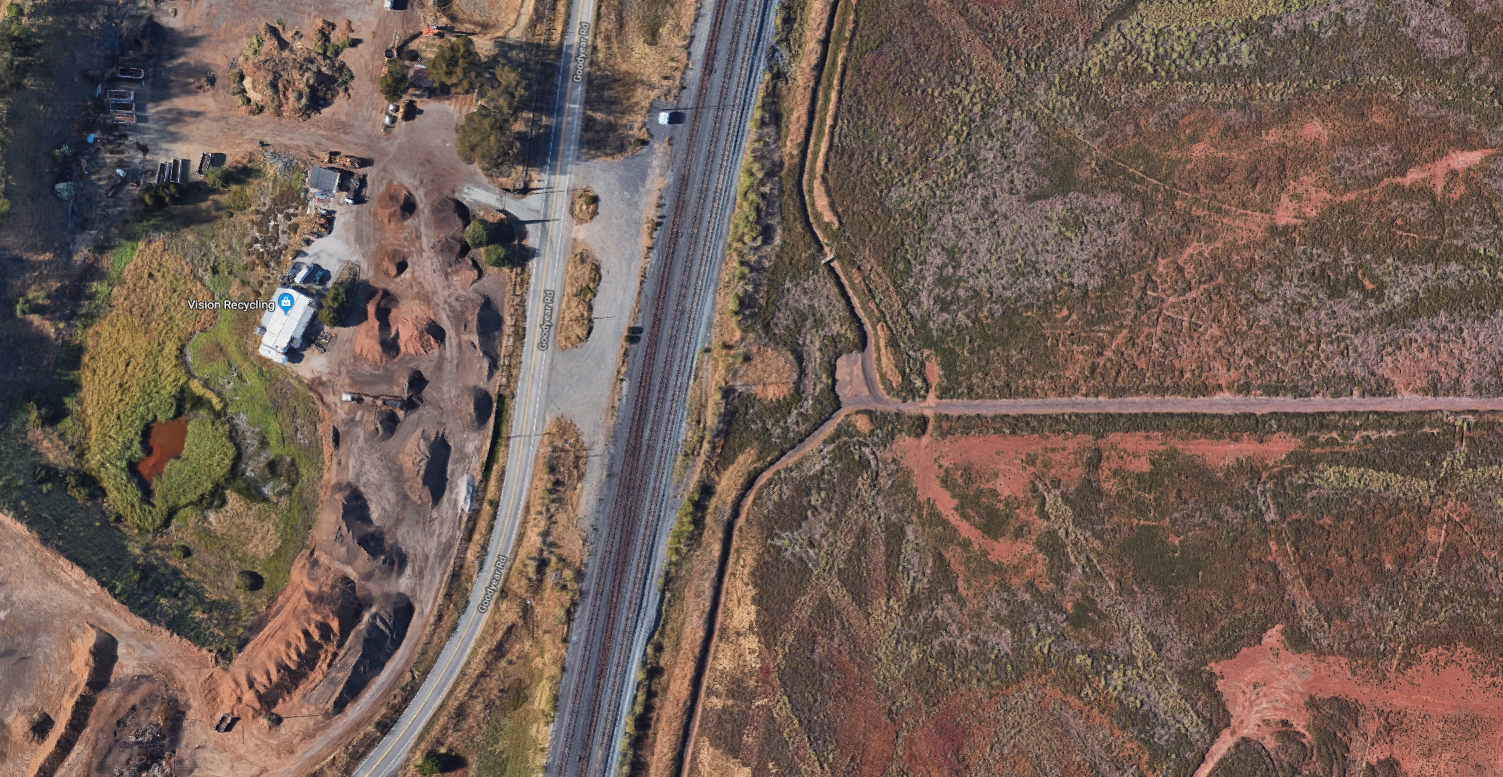 Aerial view of Vision Recyclying
