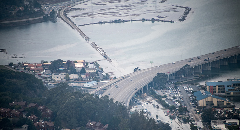 Flooded road