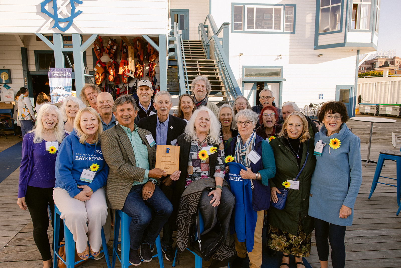 Benicia ISHO group with the Blue Rivet Award