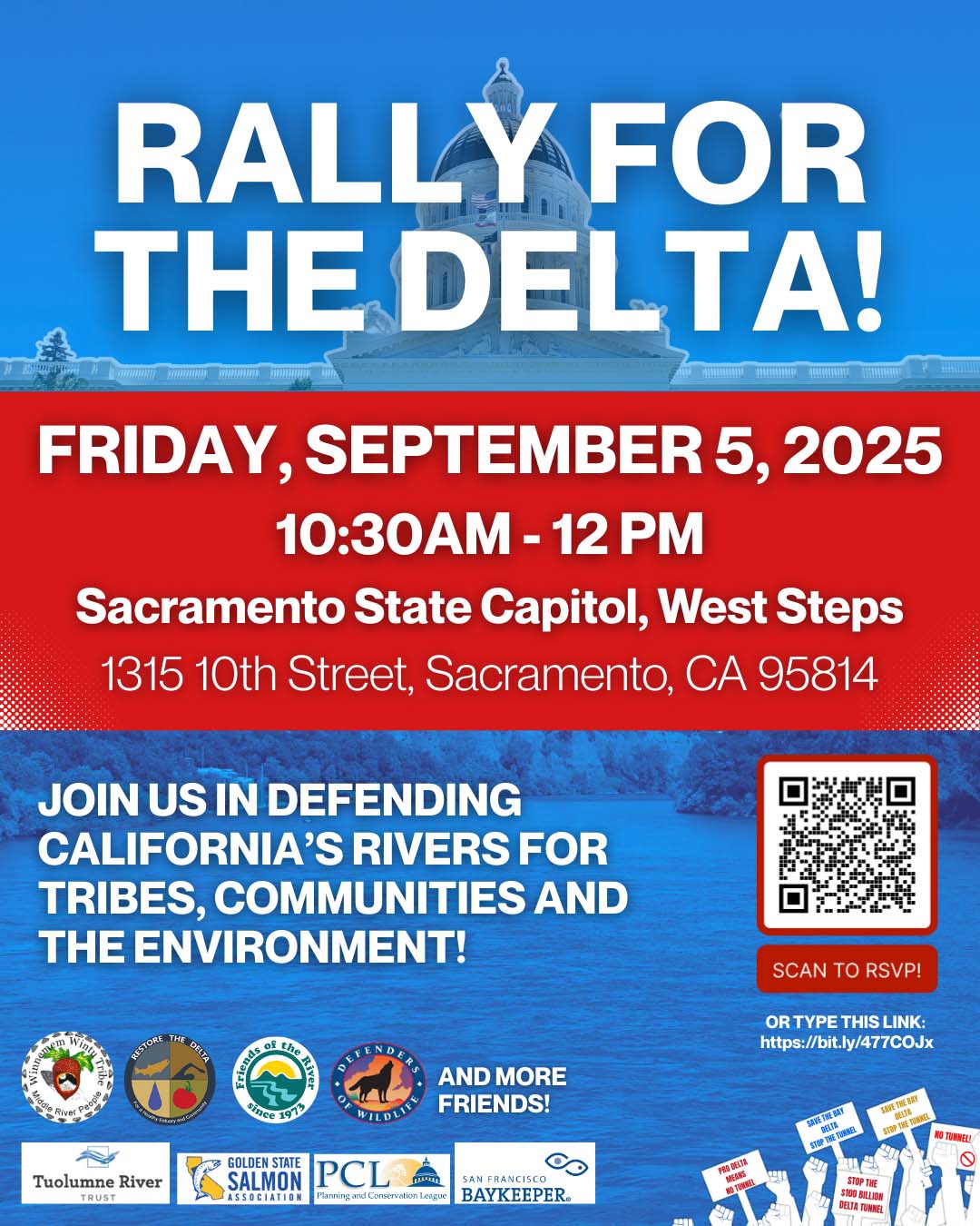 Rally for the Delta on Sept 5