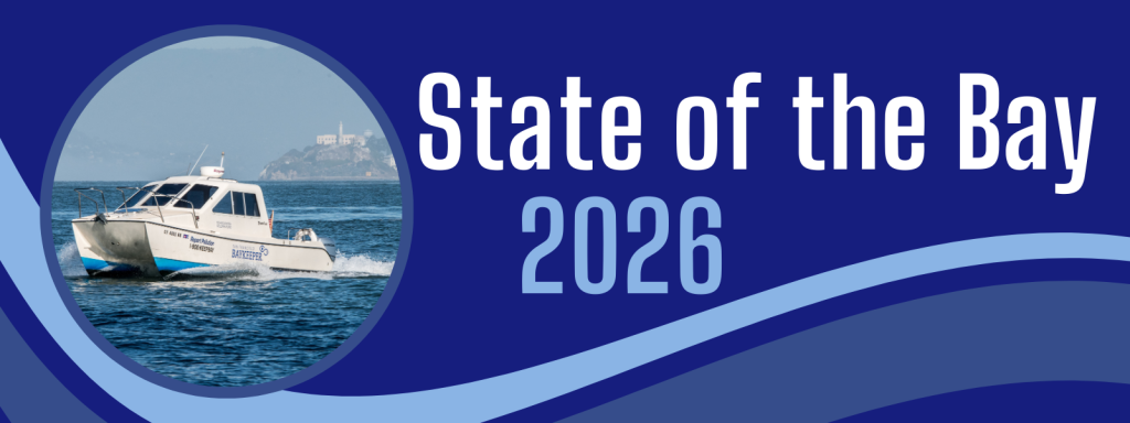Header announcing the State of the Bay with photo of the Boat